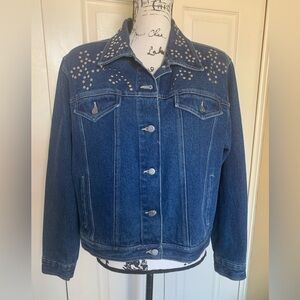 NorthWest Blue Stud Embellished Jean Jacket
